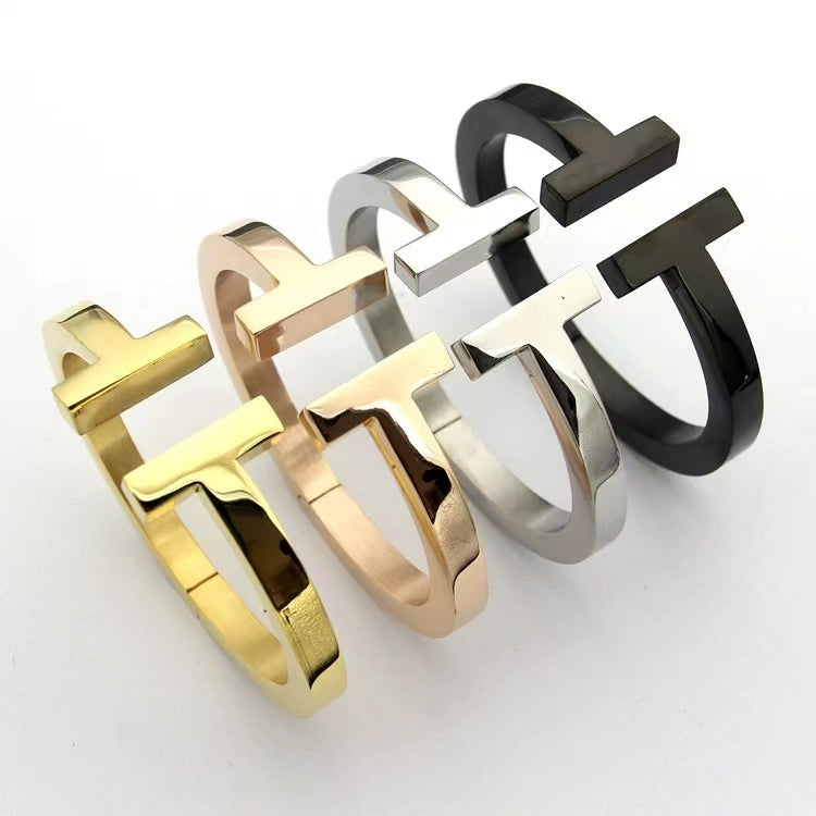 [⭐Luxery Jewels]T SQUARE OPEN BRACELET