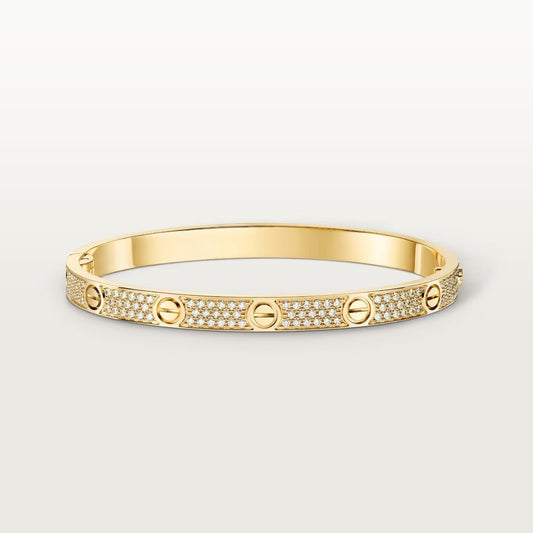 [⭐Luxus] LOVE ARMBAND 4,8 MM MIT DIAMANT-PAVÉ
