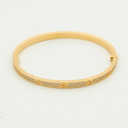 [Luxery]LOVE BRACELET 3.65MM DIAMOND-PAVED