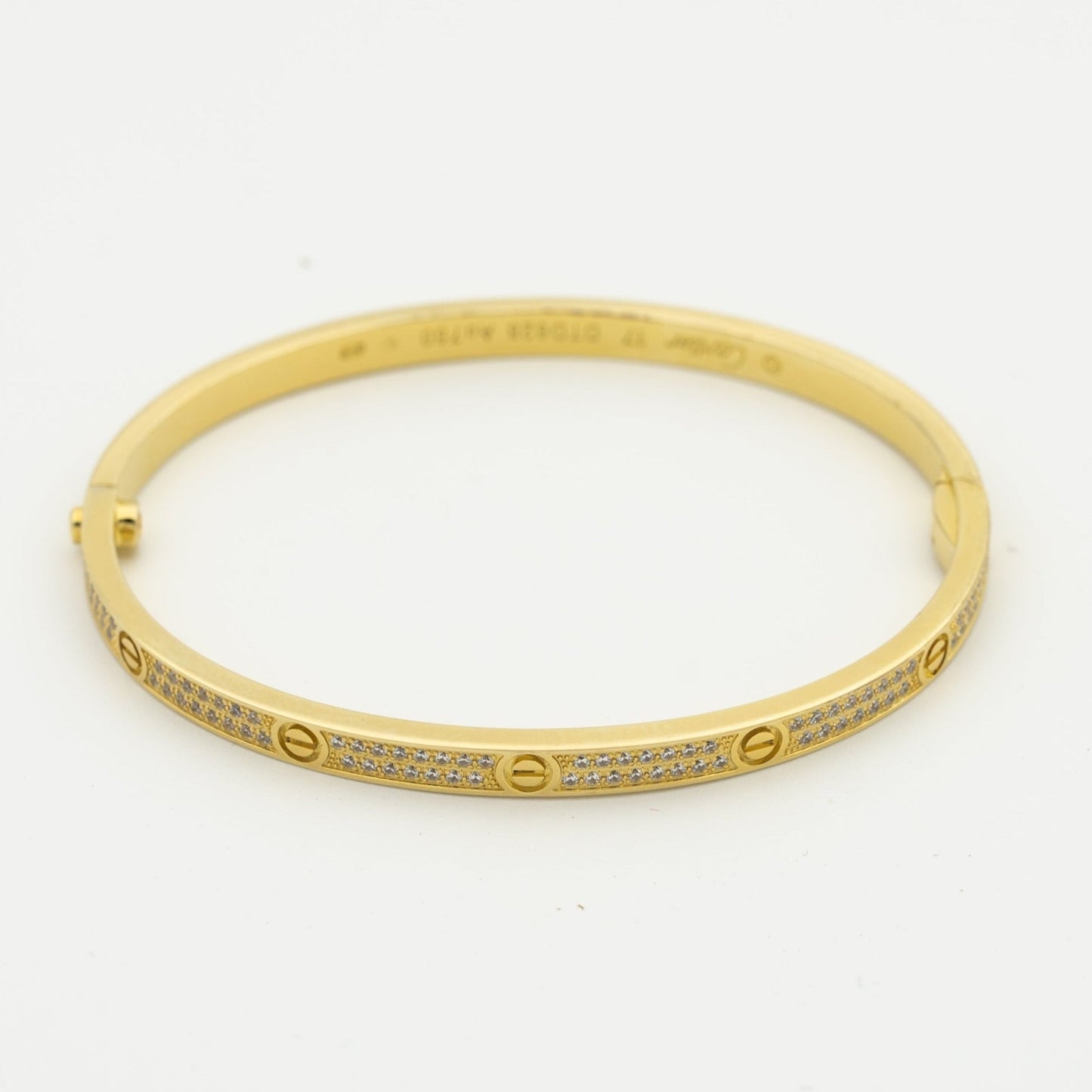 [Luxery]LOVE BRACELET 3.65MM DIAMOND-PAVED