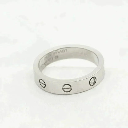 [Luxery]LOVE RING 4MM 1 DIAMOND SILVER