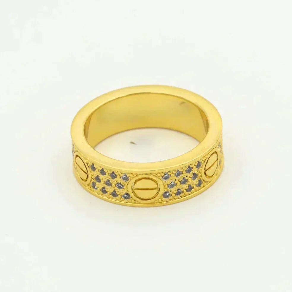 [Luxery]LOVE RING 5.5MM DIAMONDS PAVED