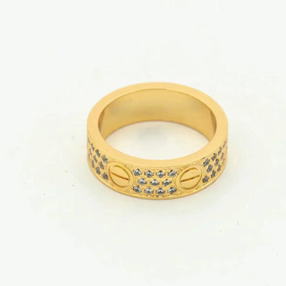 [Luxery]LOVE RING 5.5MM DIAMONDS PAVED