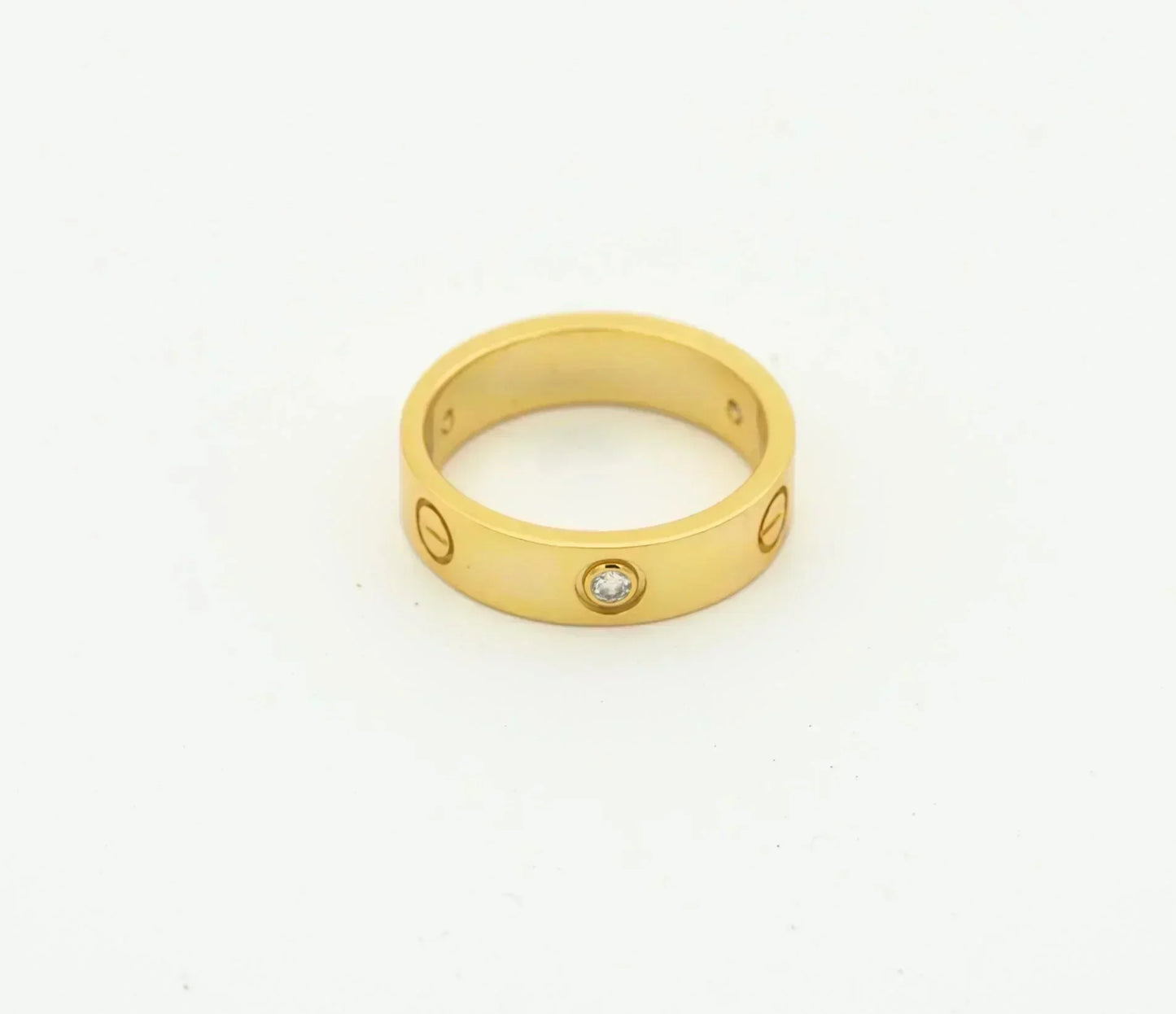 [Luxery]LOVE RING 4MM 1 DIAMOND GOLD