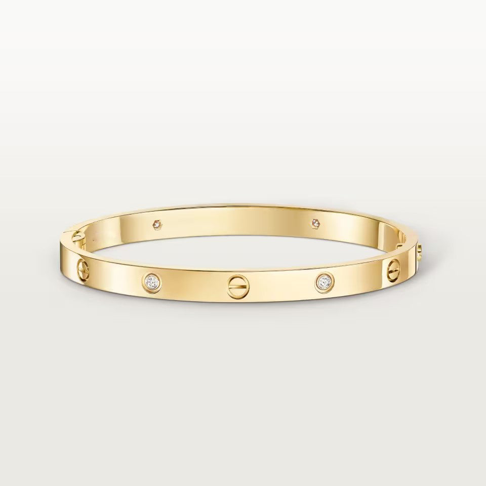 [⭐Luxery]LOVEブレスレット 4.8MM 4ダイヤモンド