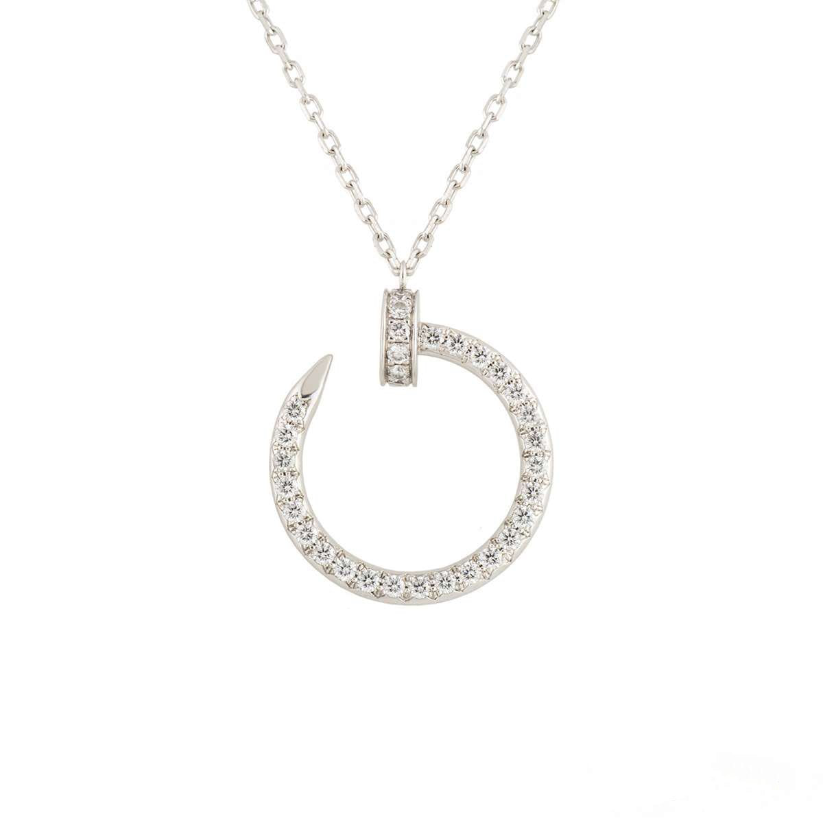 [Luxery]JUSTE NECKLACE SILVER DIAMONDS