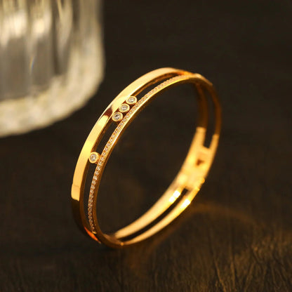 [Luxery]Move Romane Diamond Bangle Bracelet