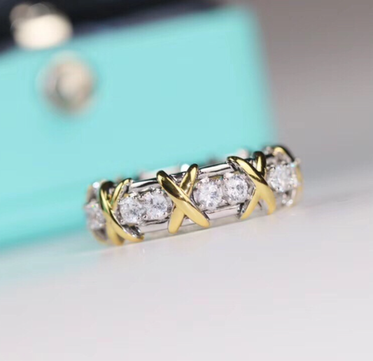 [Luxery jewelrys]Classic Gold Diamond Ring
