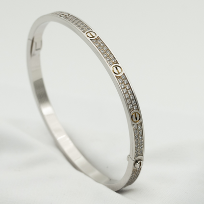 [Luxery]LOVE BRACELET 3.65MM DIAMOND-PAVED