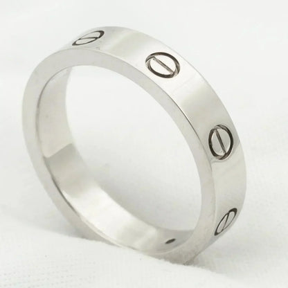 [Luxery]LOVE RING 4MM 1 DIAMOND SILVER