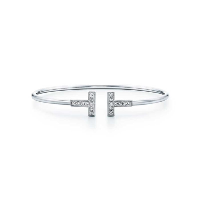 [⭐ラグジュアリー・ジュエルズ] Tブレスレット 1.8mm ダイヤモンド シルバー