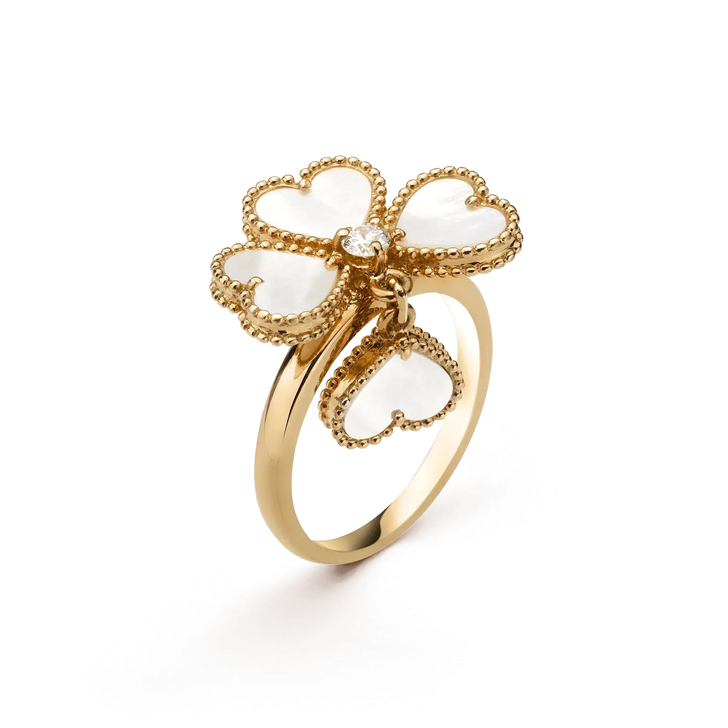 [Luxery]SWEET CLOVER WHITE MOP RING
