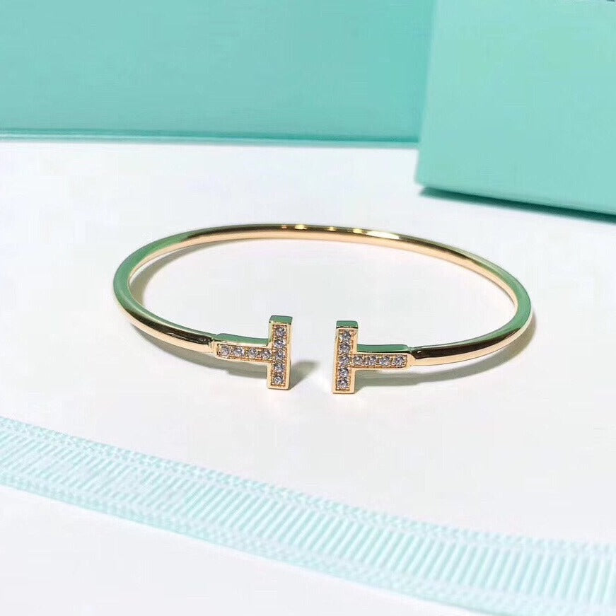 [⭐Luxery Jewels]T-ARMBAND 1,8 MM GOLD DIAMANT
