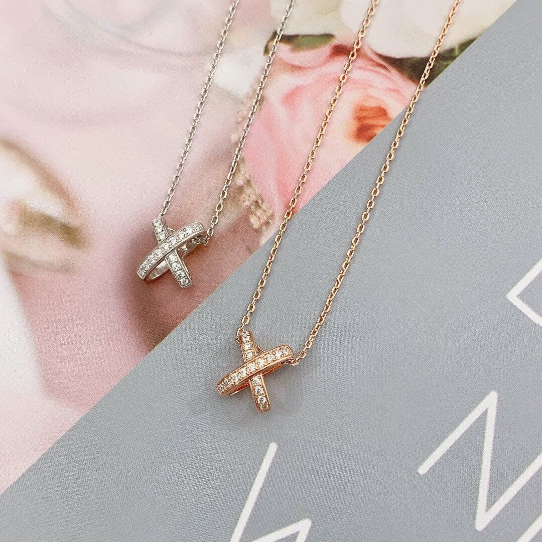 [Luxery]JEUX DE DIAMOND NECKLACE