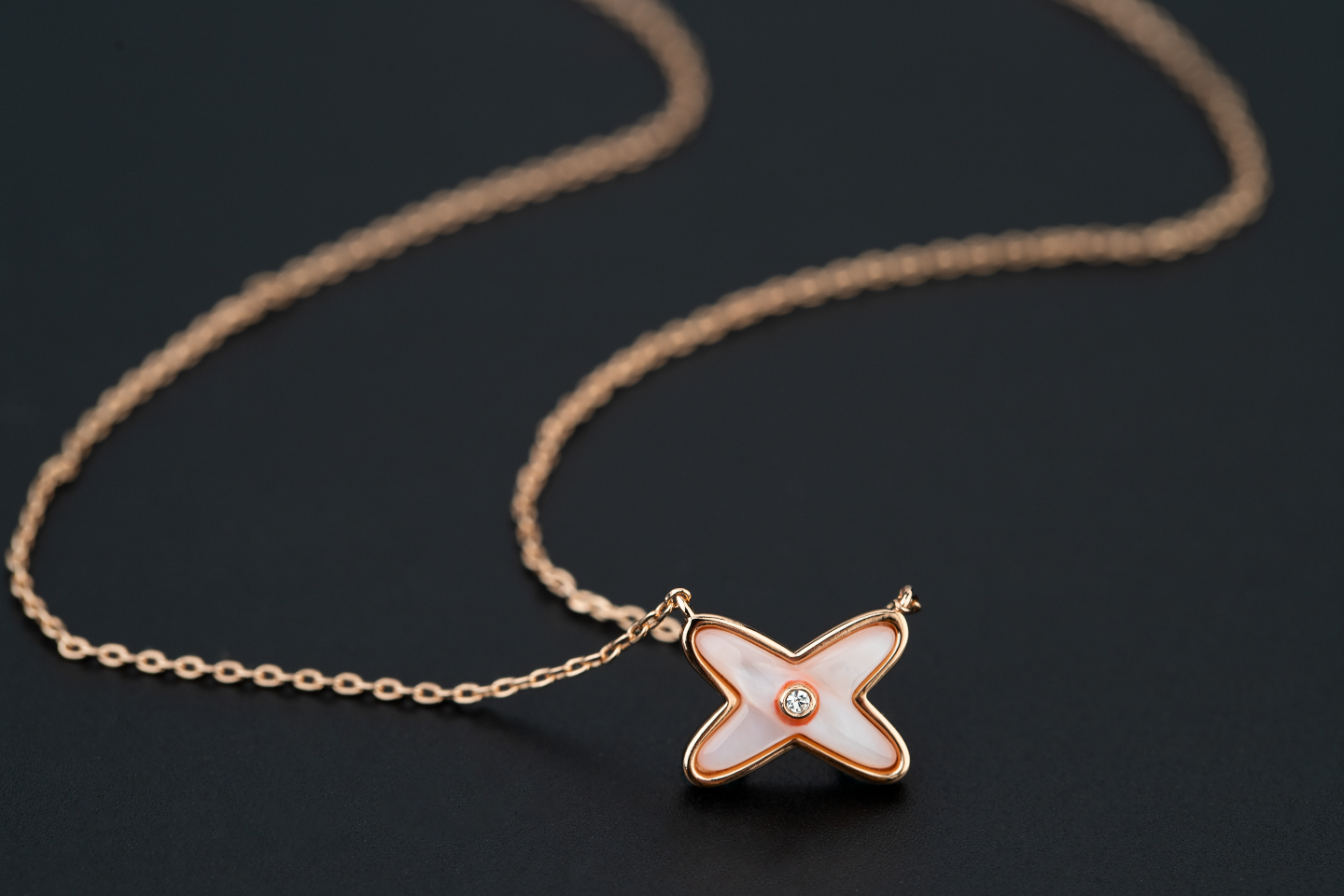 [Luxery]JEUX DE NECKLACE 1 DIAMOND