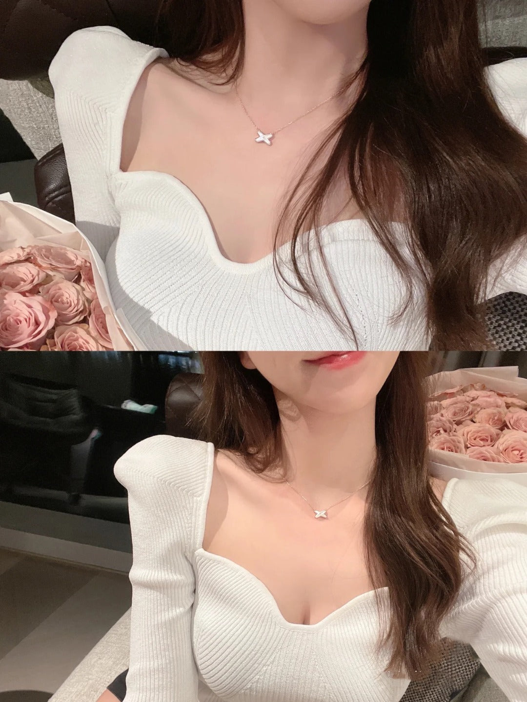 [Luxery]JEUX DE NECKLACE 1 DIAMOND