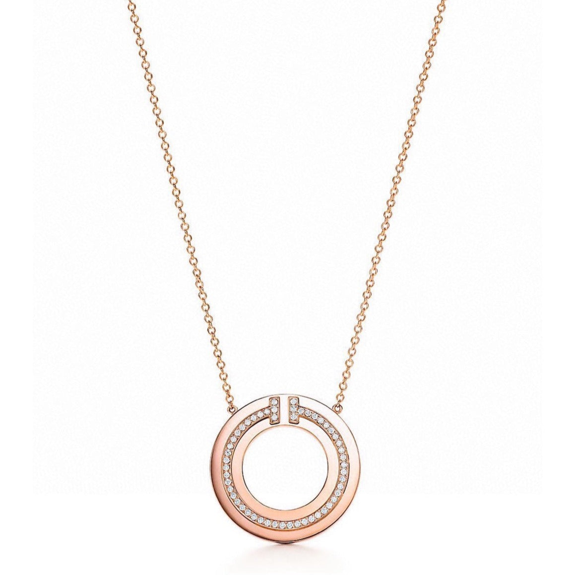 [⭐Luxery Jewels]DIAMOND AND MOTHER OF PEARL CIRCLE PENDANT