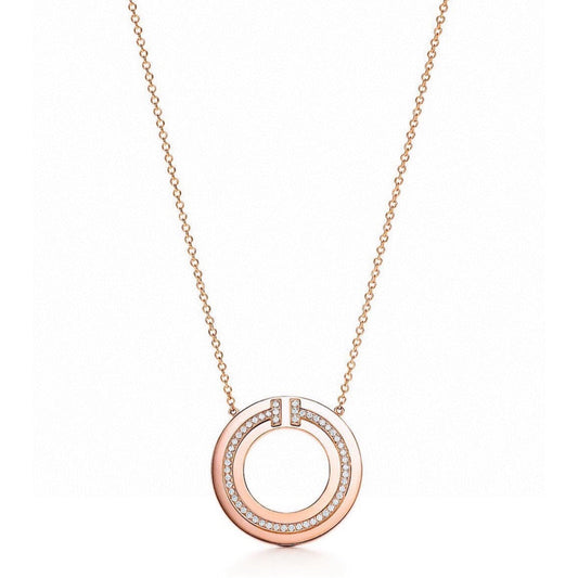 [⭐Luxery Jewels]DIAMOND AND MOTHER OF PEARL CIRCLE PENDANT