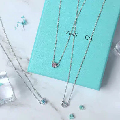 [⭐Luxery Jewels]ELSA PERETTI SERIES SINGLE DIAMOND SIMPLE NECKLACE