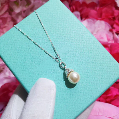 [⭐Luxery Jewels]PEARL PENDANT GATSBY ZIEGFELD PEARL SILVER NECKLACE