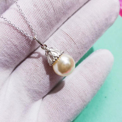 [⭐Luxery Jewels]PEARL PENDANT GATSBY ZIEGFELD PEARL SILVER NECKLACE