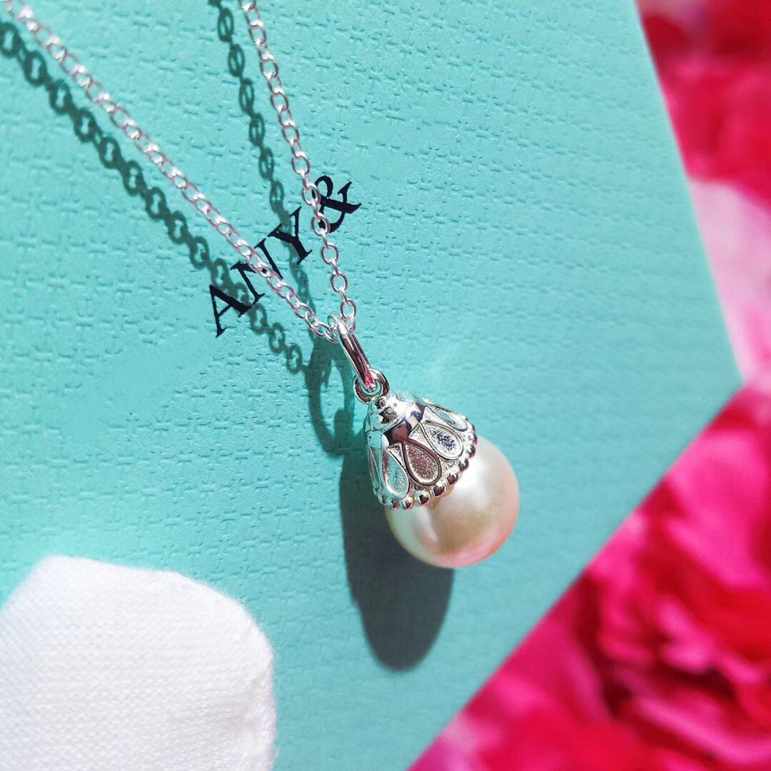 [⭐Luxery Jewels]PEARL PENDANT GATSBY ZIEGFELD PEARL SILVER NECKLACE