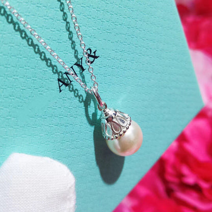 [⭐Luxery Jewels]PEARL PENDANT GATSBY ZIEGFELD PEARL SILVER NECKLACE