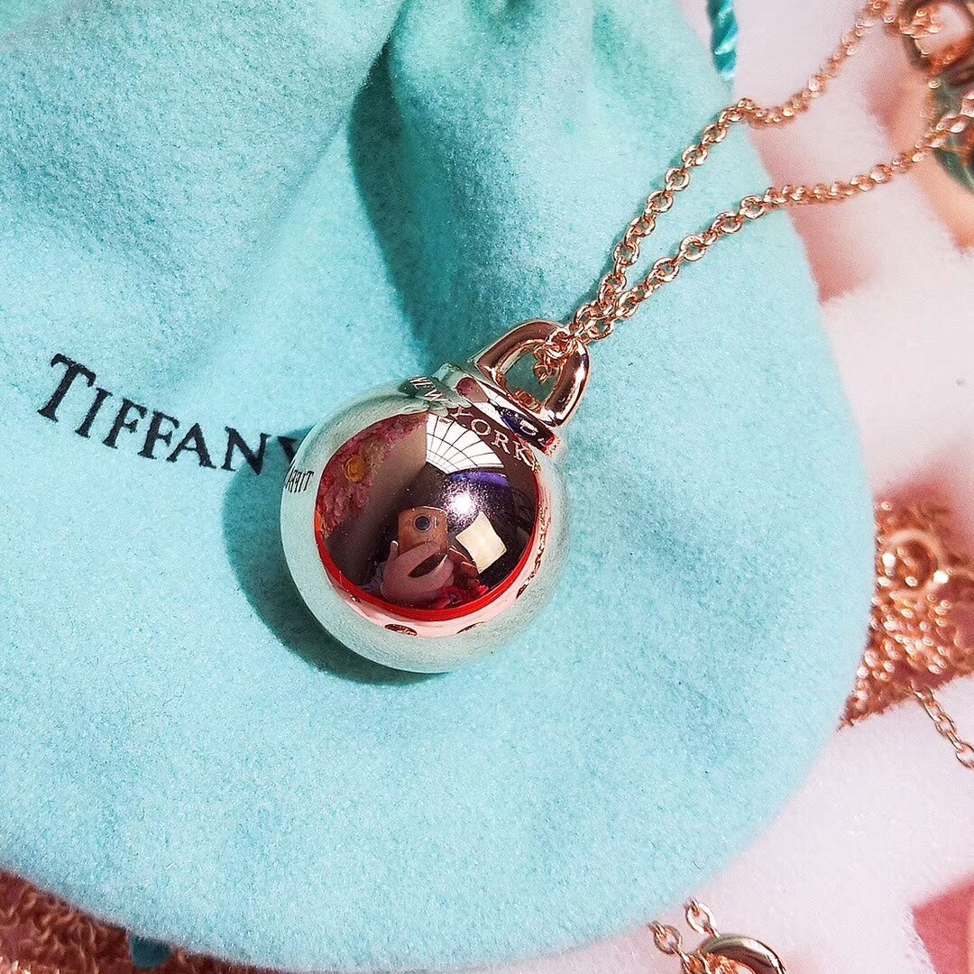 [⭐Luxery Jewels]HARDWEAR PENDENTIF BALL ROSE NECKLACE