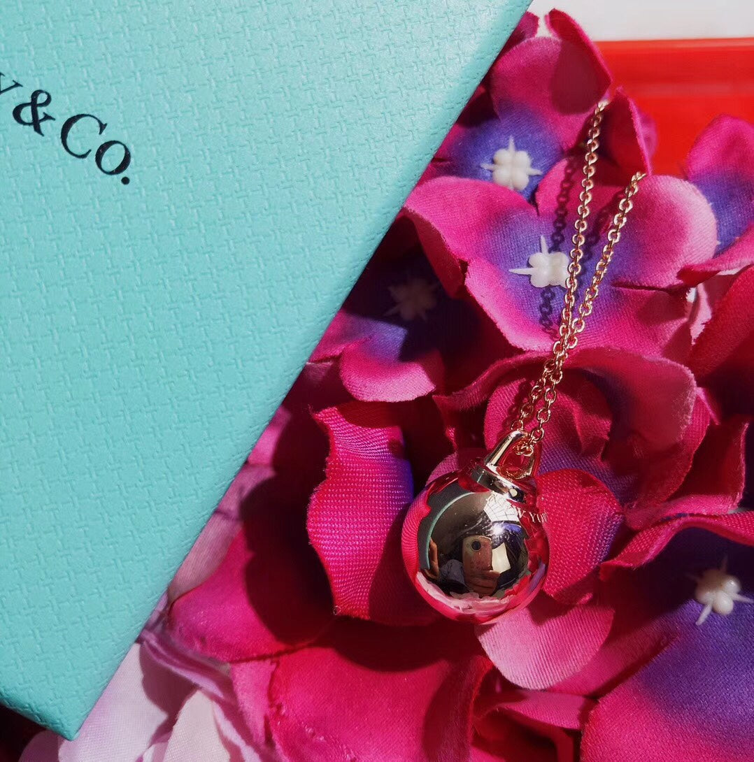 [⭐Luxery Jewels]HARDWEAR PENDENTIF BALL ROSE NECKLACE