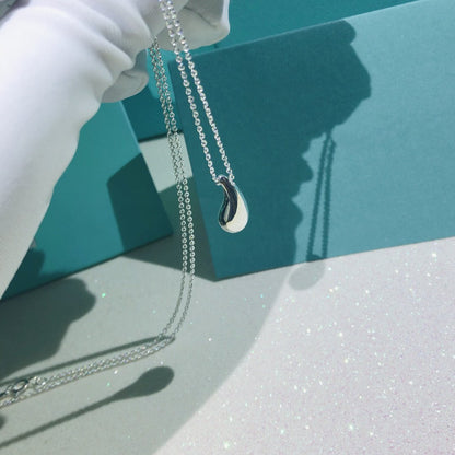 [⭐Luxery Jewels]ELSA PERETTI TEARDROP-ANHÄNGER STERLINGSILBER-HALSKETTE