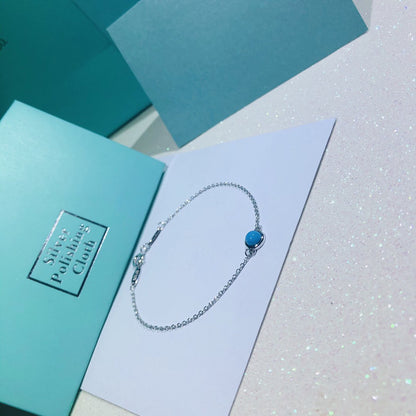 [⭐Luxery Jewels]YARD TURQUOISE NECKLACE SILVER