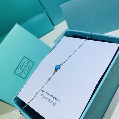 [⭐Luxery Jewels]YARD TURQUOISE NECKLACE SILVER