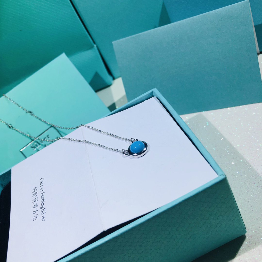 [⭐Luxery Jewels]YARD TURQUOISE NECKLACE SILVER