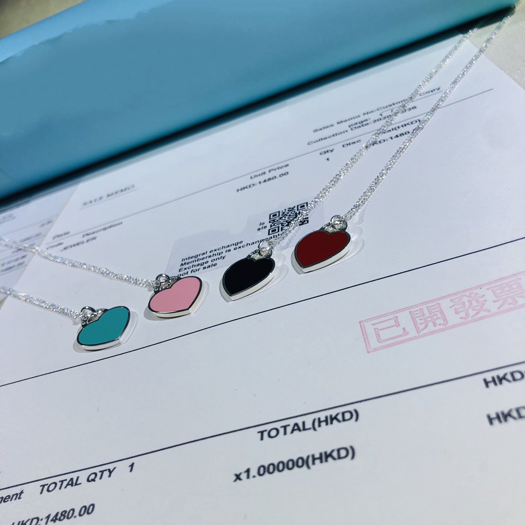 [⭐Luxery Jewels]SMALL HEART TAG PENDANT STERLING SILVER