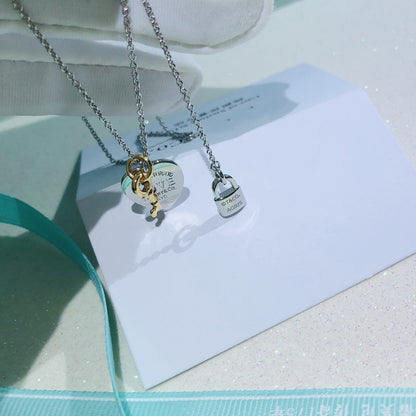 [⭐Luxery Jewels]LOVE HEART TAG KEY NECKLACE