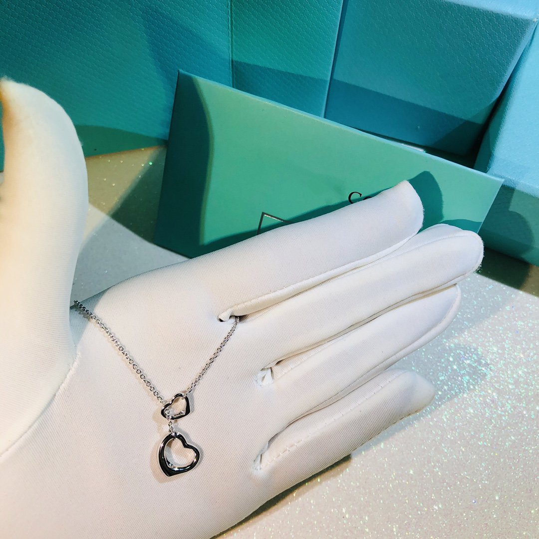 [⭐Luxery Jewels]オープンハート ラリエットネックレス シルバー