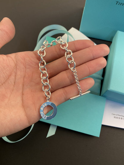 [⭐Luxery Jewels]TOGGLE TAG BRACELET SILVER
