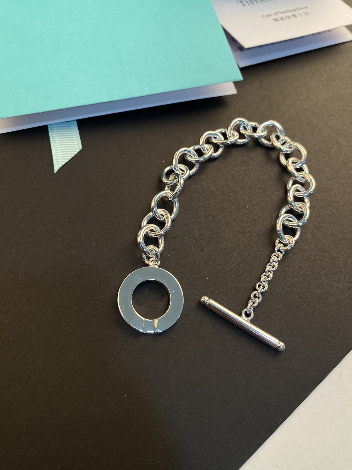 [⭐Luxery Jewels]TOGGLE TAG BRACELET SILVER