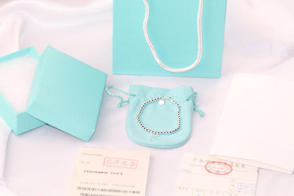 [⭐Luxery Jewels]STERLING SILVER BOW BEAD BRACELET