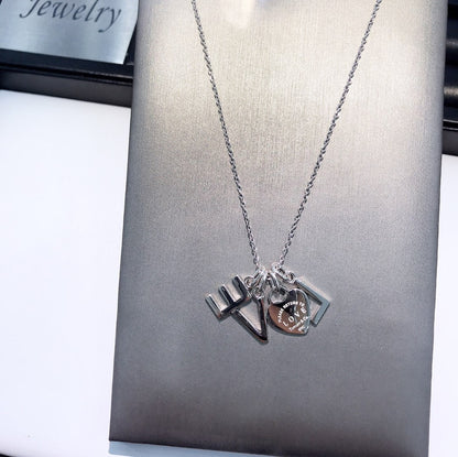 [⭐ラグジュアリー・ジュエルズ] COLLAR LOVE シルバーネックレス