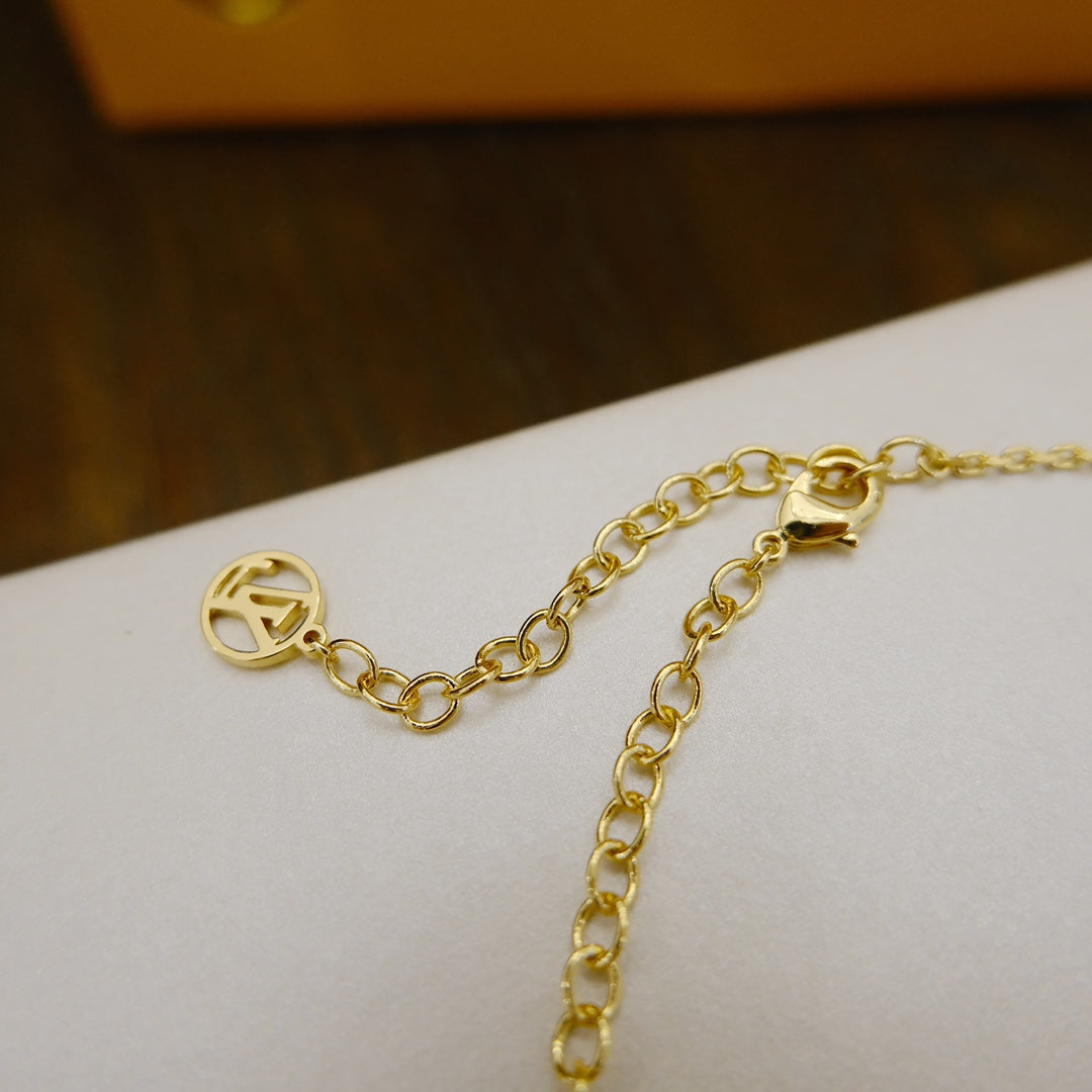 [Luxery]BLOOMING SUPPLE NECKLACE BRASS