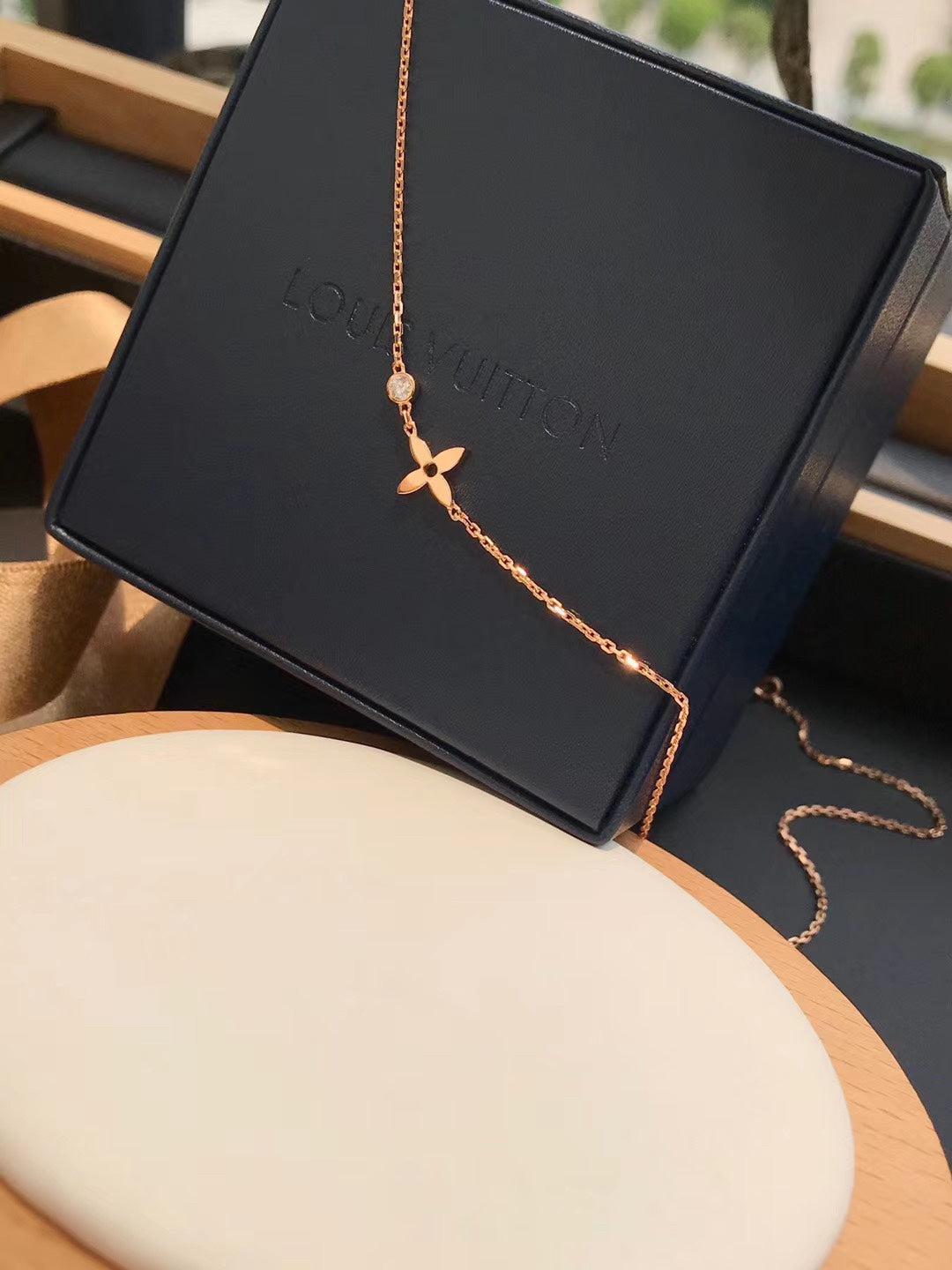 [Luxery]BLOSSOM PENDANT PINK GOLD AND DIAMOND