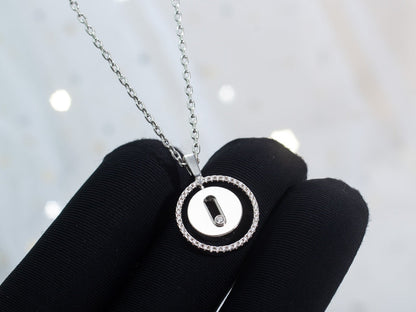 [Luxery]Demo MOVE PM NECKLACE SILVER DIAMOND