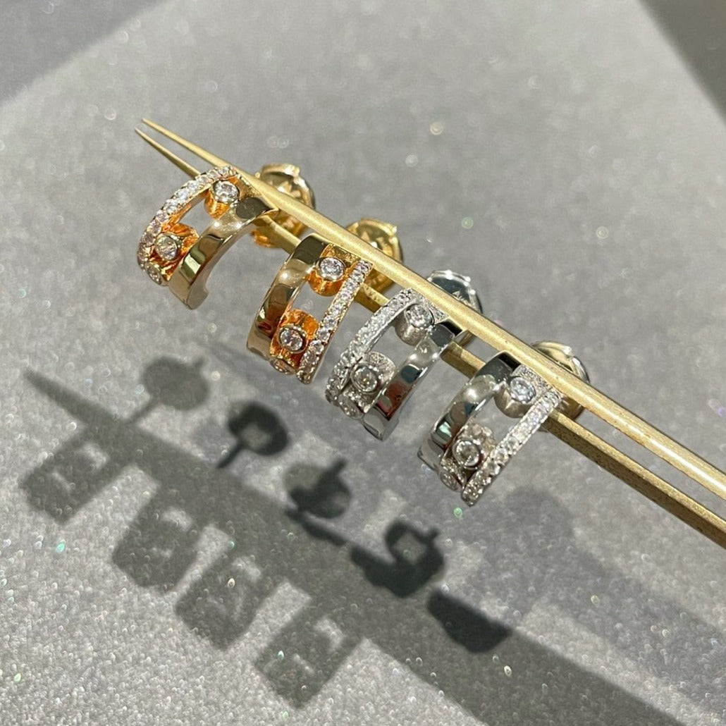 [⭐Luxery]ムーヴ ロマン イヤリング ダイヤモンド