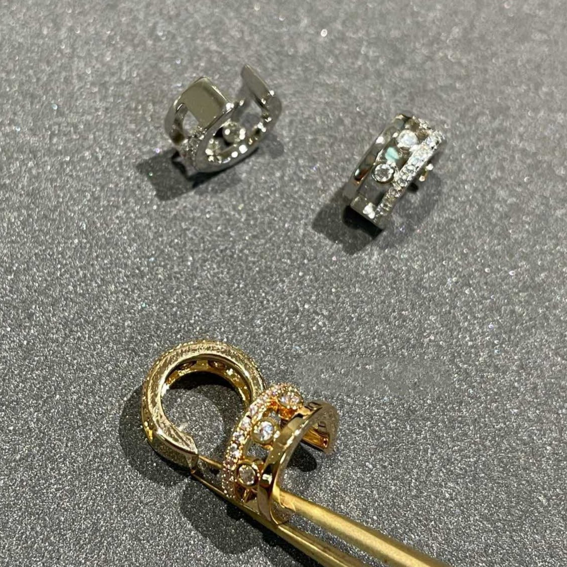 [Luxery]MOVE ROMANE EARRINGS DIAMOND