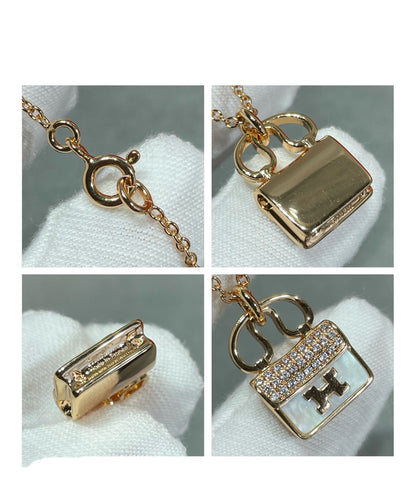 [Luxery]H CIRCE MOISSANITE PENDANT NECKLACE GOLD