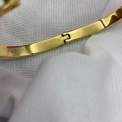 [Luxery]CLASSIC HM CLIC WHITE 8MM ENAMEL BRACELET