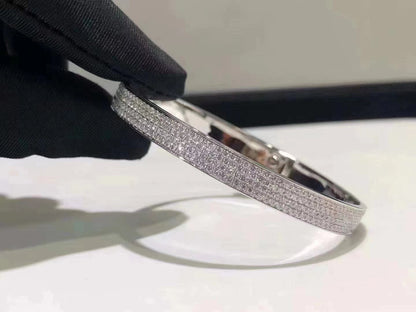 [Luxery]HM KELLY BRACELET IN SILVER AND FULL PAVE DIAMOND