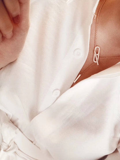 [Luxery]HM FIRE PIG NOSE NECKLACE TRENDY STREET