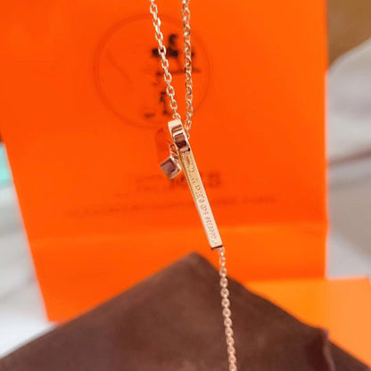[Luxery]HM NECKLACE PLATINUM ROSE GOLD DIAMOND